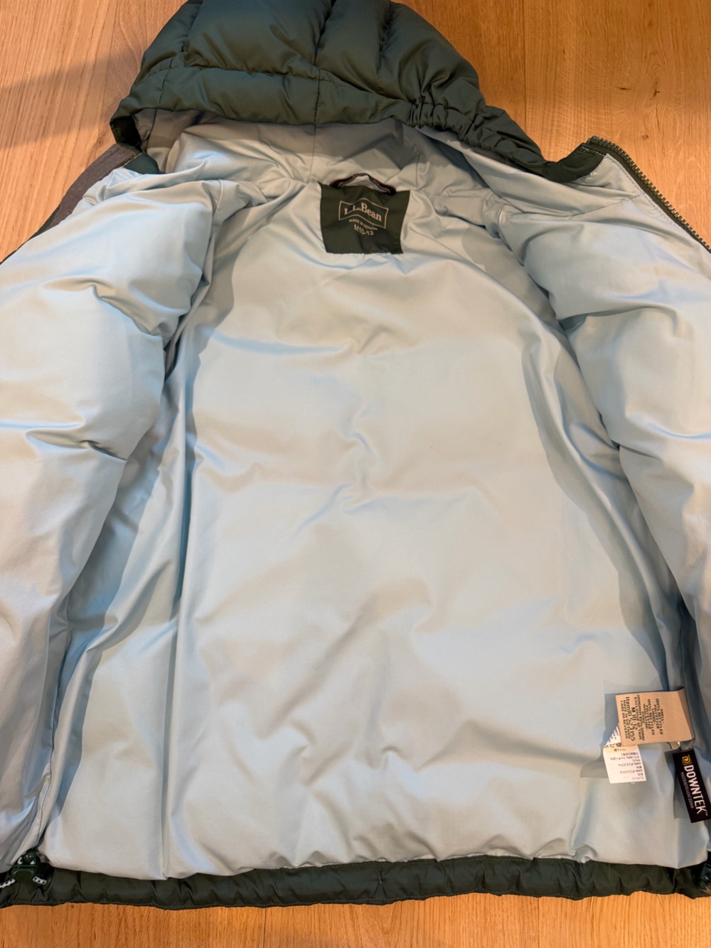 L.L.Bean Kids’ DownTek Hooded Puffer Jacket M 10–12 – See Description - Picture 2 of 8